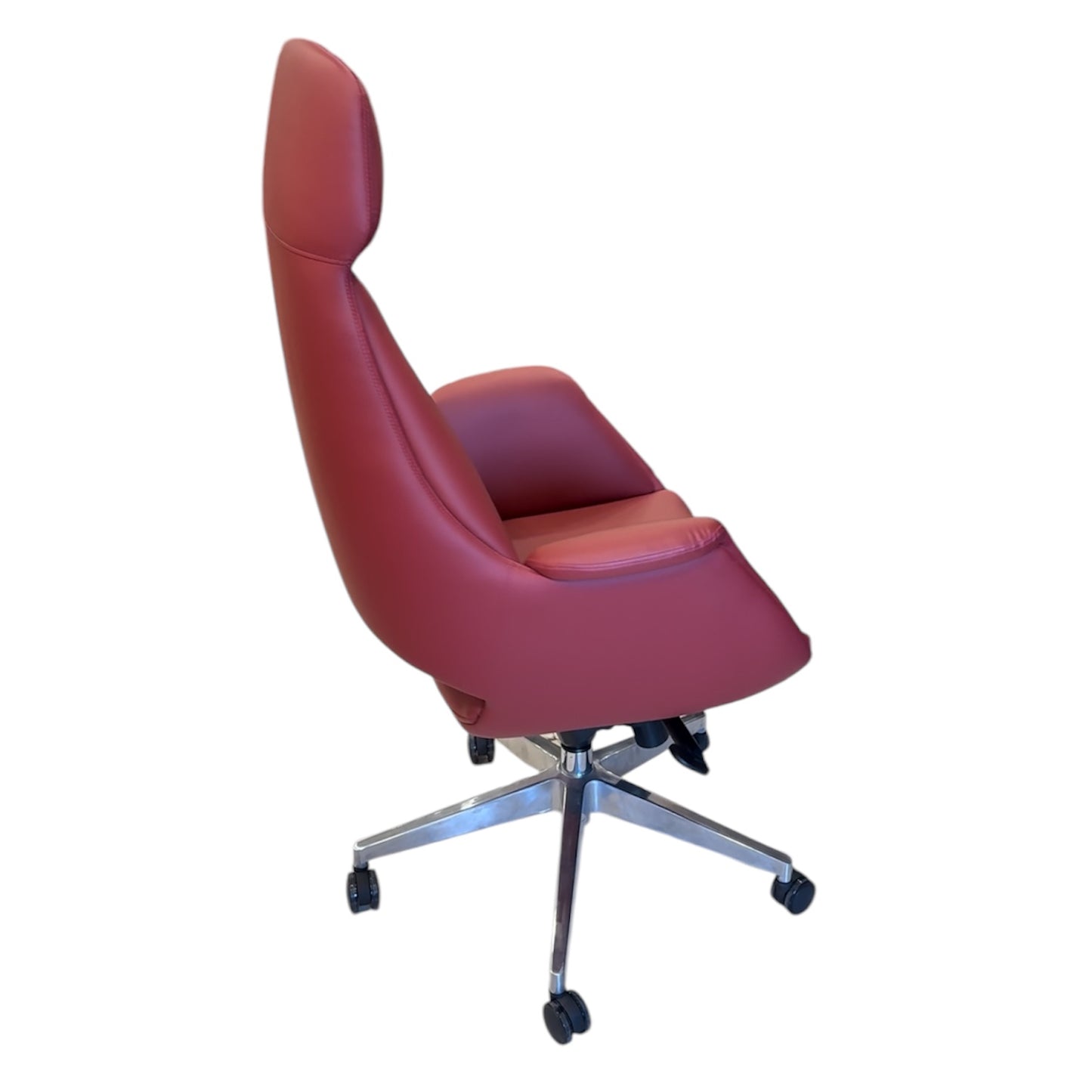 Modern Executive Chair – Burgundy Leather Finish OF342