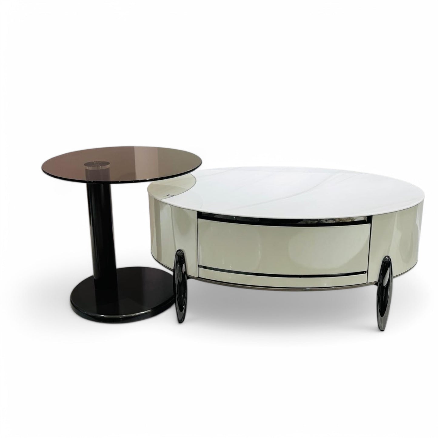 TP381marble and wood coffee table