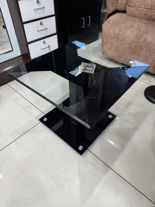 Modern glass and steel center table tp367 small