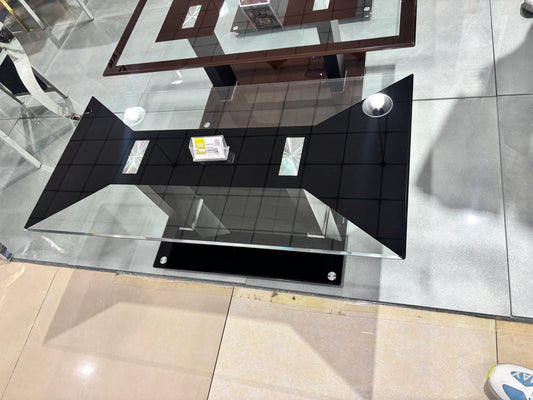 Modern glass and steel center table tp365