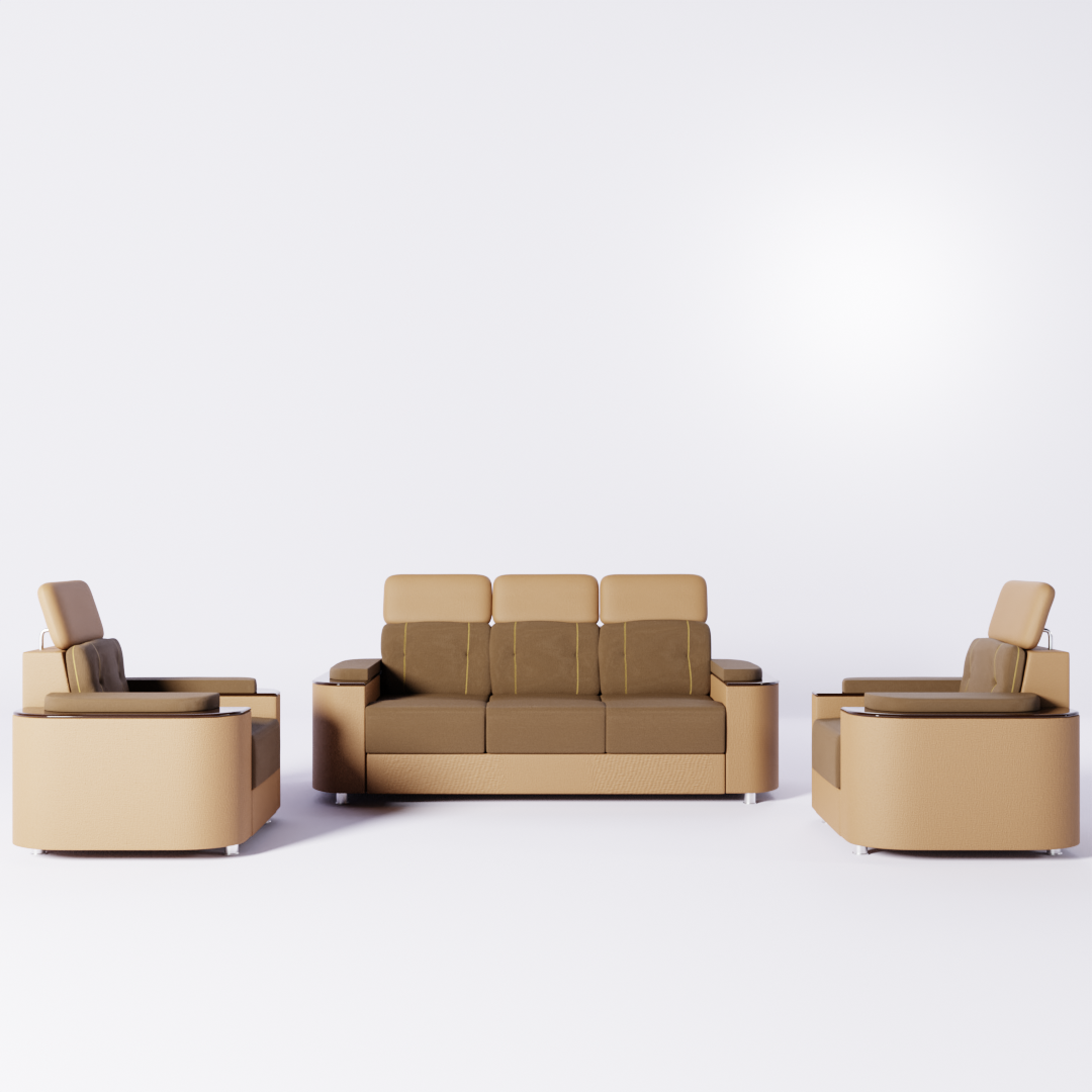 Park head rest adjustable sofa set