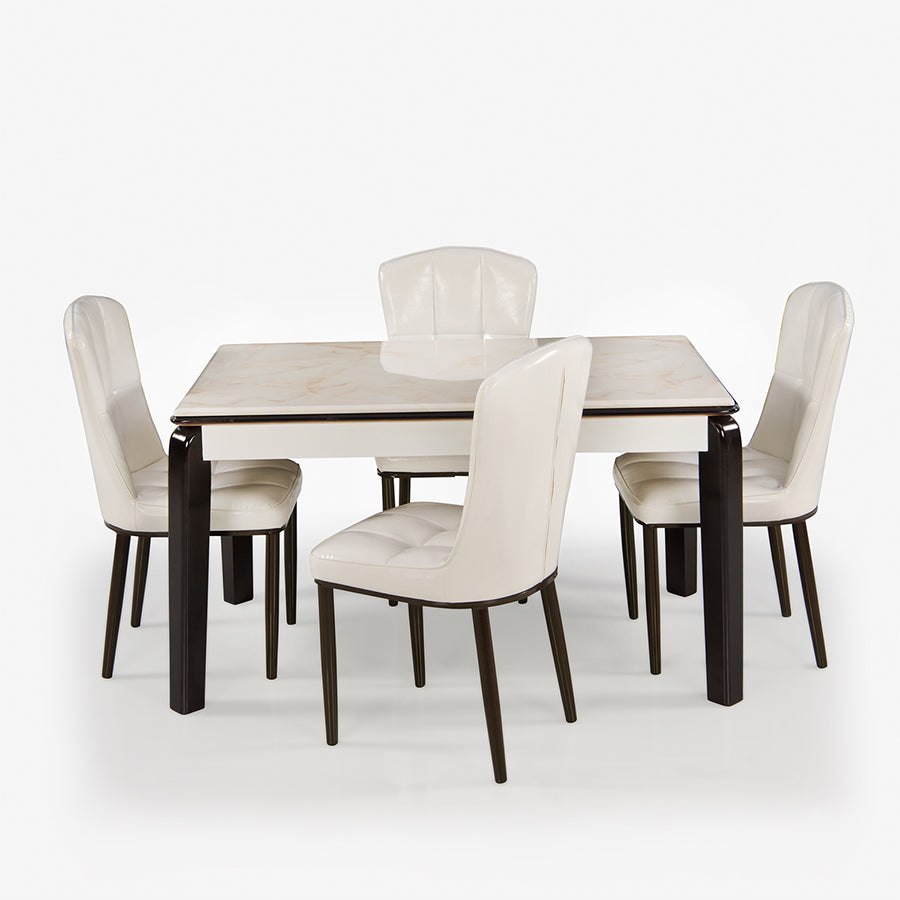 Chic chateau olive dining table with 4 chairs
