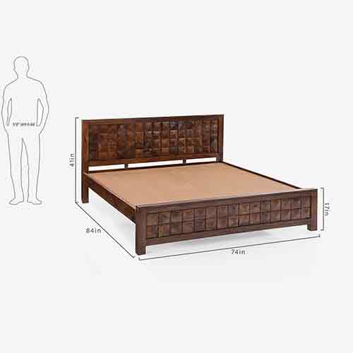 Vastukala diamond wooden cot