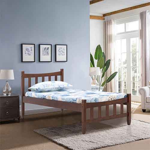 Single cot hotsell wooden bed