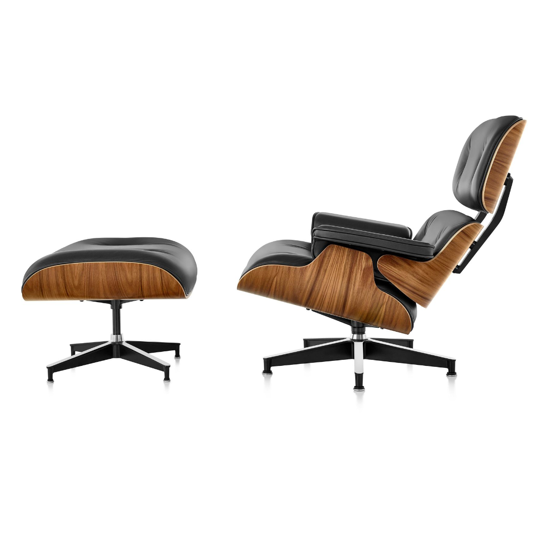 Eames lounge chair with ottoman