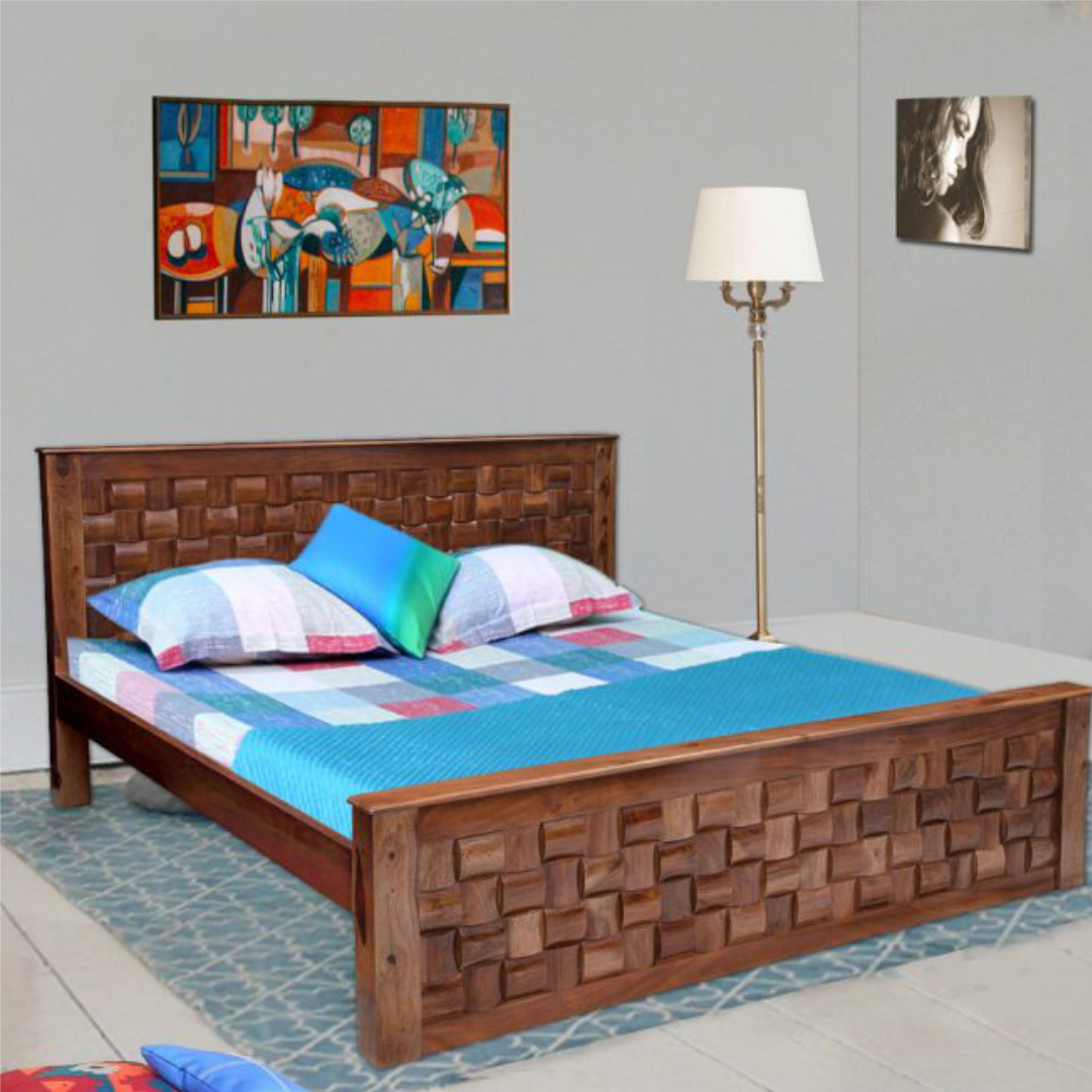 Vastukala brick wooden cot