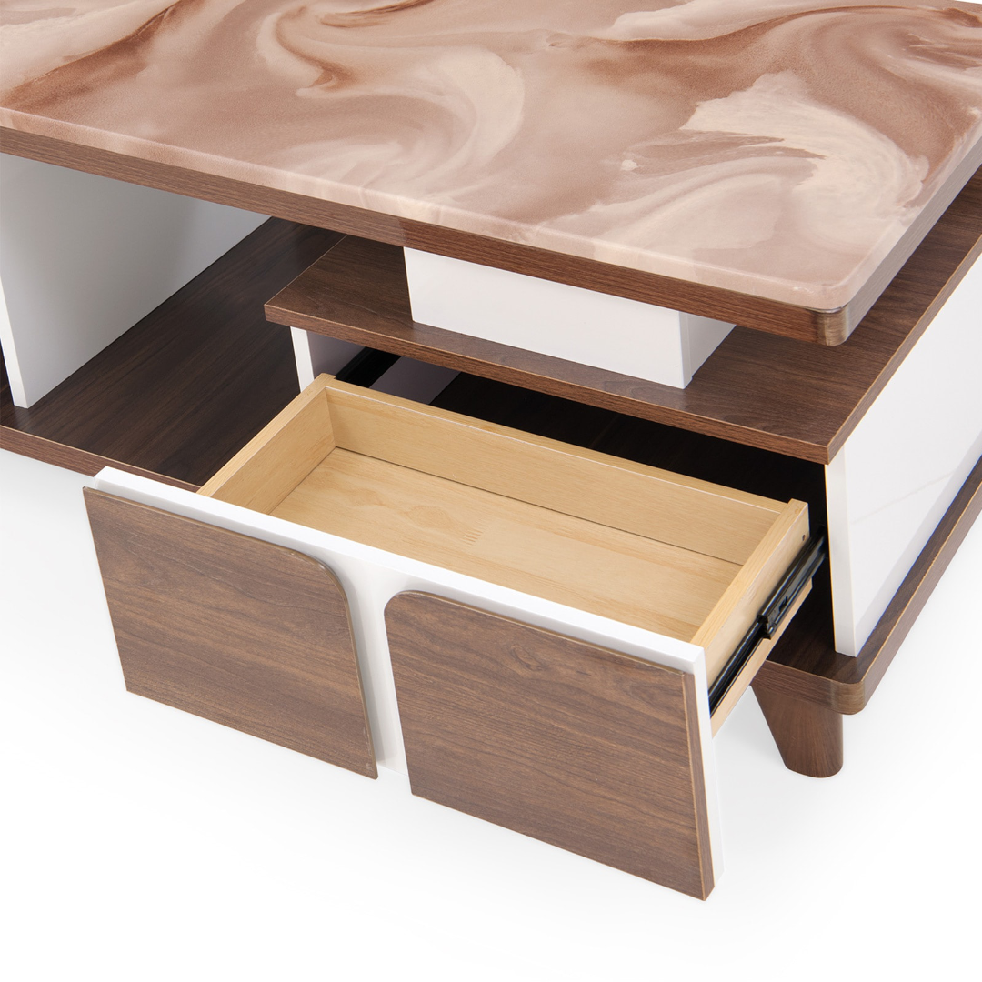 5Sides Sydney marble top center table