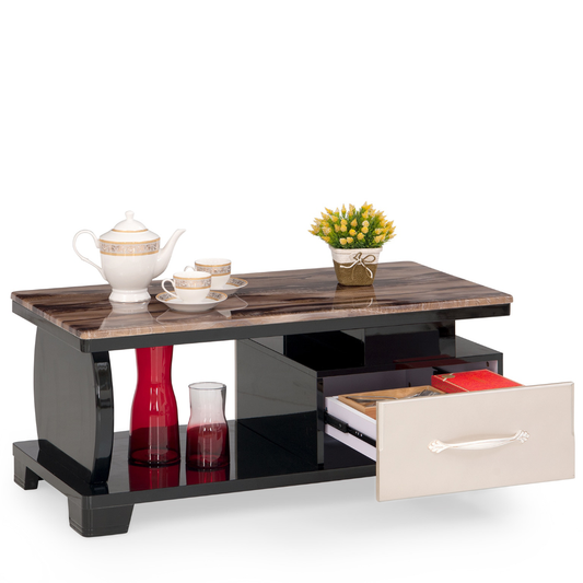 5 Sides Bristol marble top center table