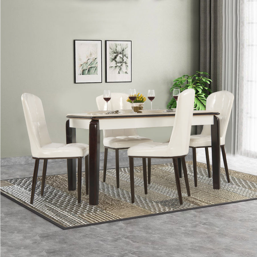 Chic chateau olive dining table with 4 chairs