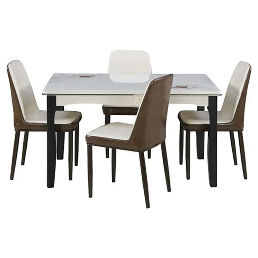 Chic chateau dove dining table with 4 chairs
