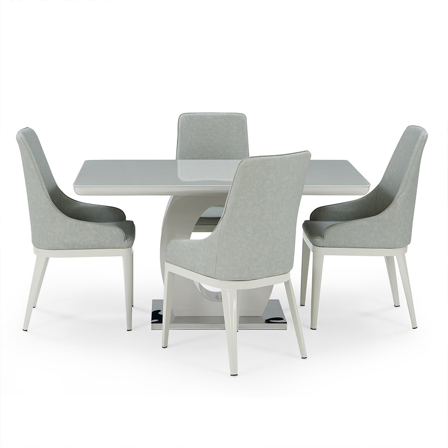 5 Sides Kingston dining table with 4 chairs