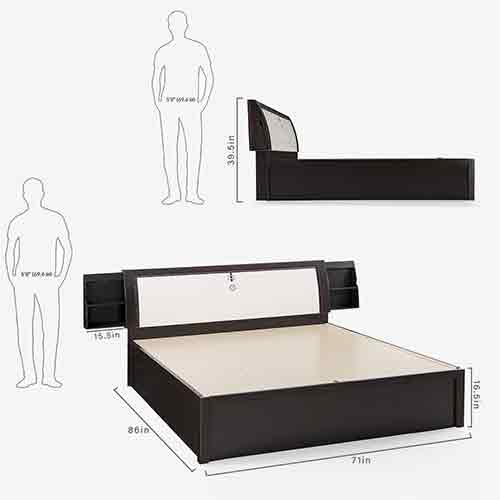 Comfort castle 308 storage cot with hydraulic lifting