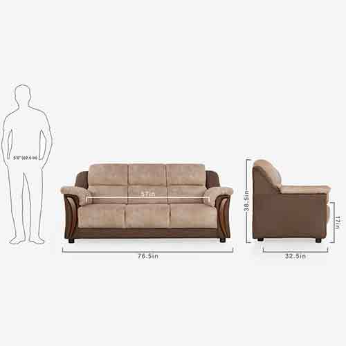 Comfort castle mercury 3 seater couch