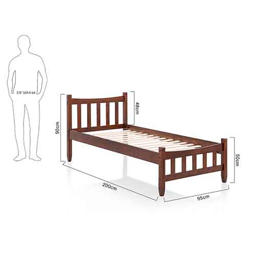 Single cot 2025 bed size