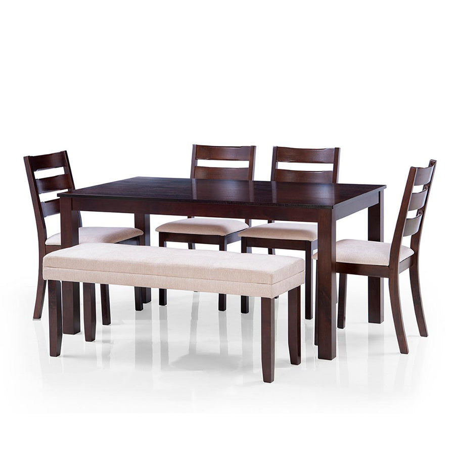 Comfort castle Denver dining table with 4 chair and bench