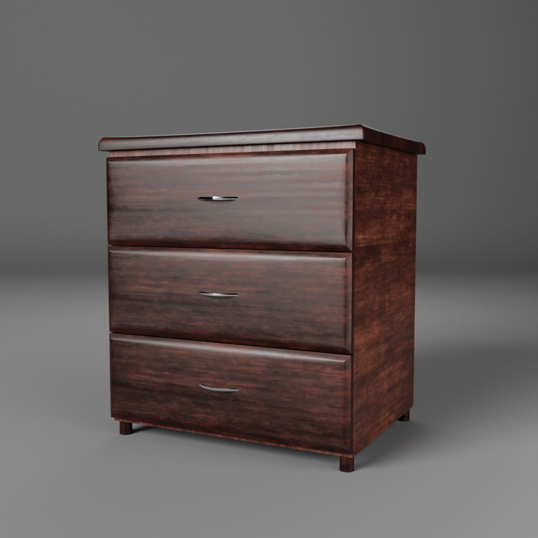 Stolid bedside table 3 drawer