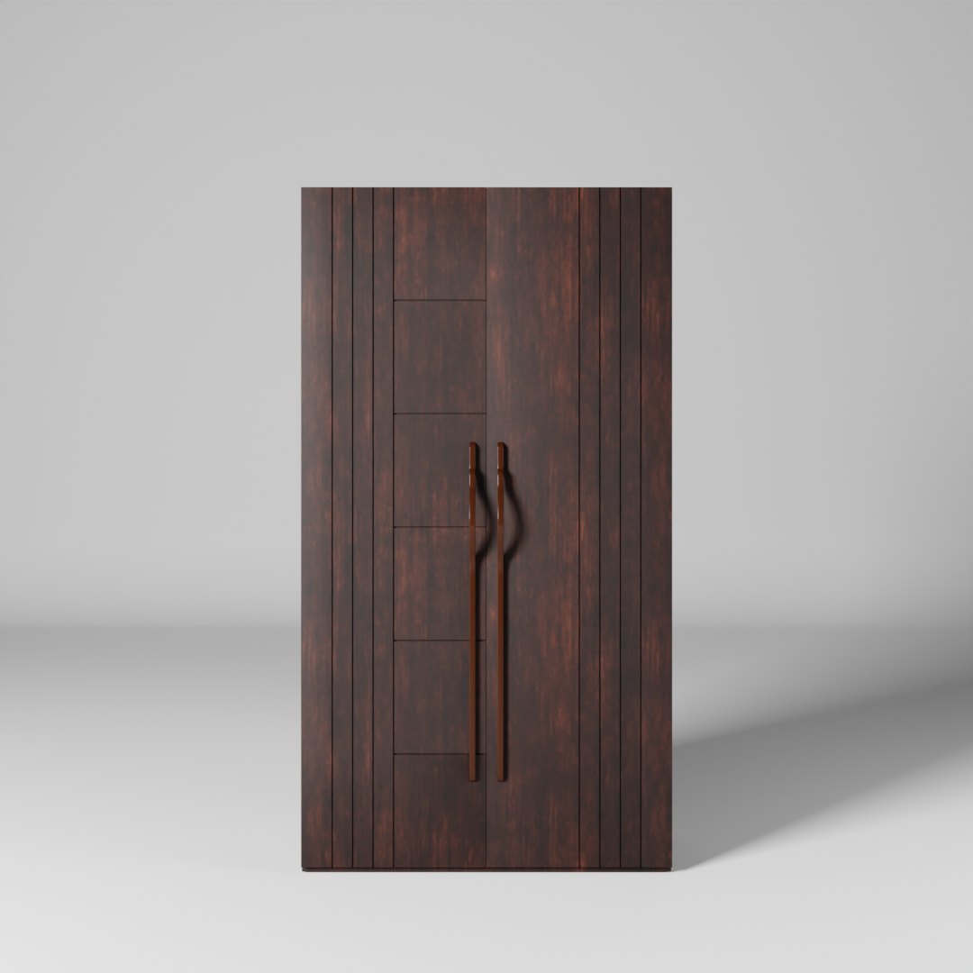 Nivasa Stolid 2 door wooden wardrobe